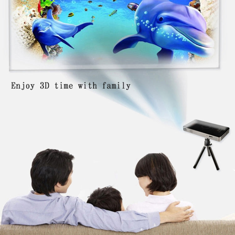 C6 2GB+32GB Android 智能 DLP 高清投影機 迷你無線投影機，美國插頭（黑色），歐洲插頭（黑色），英國插頭（黑色），澳洲插頭（黑色），美國插頭（白色），英國插頭（白色），澳洲插頭（白色）