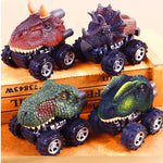 3 PCS  Children's Gift Dinosaur Toy Car Model Pull Back Mini Toy Car