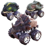3 PCS  Children's Gift Dinosaur Toy Car Model Pull Back Mini Toy Car