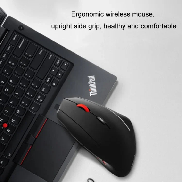 Lenovo Thinkbook 無線滑鼠人體工學設計側握滑鼠，側握滑鼠