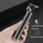 中空T型鋼頭理髮器USB充電雕刻電動理髮器，鋼頭（黑色）、鋼頭（金色）、鋼頭（銀色）、鋼頭（漸變色）