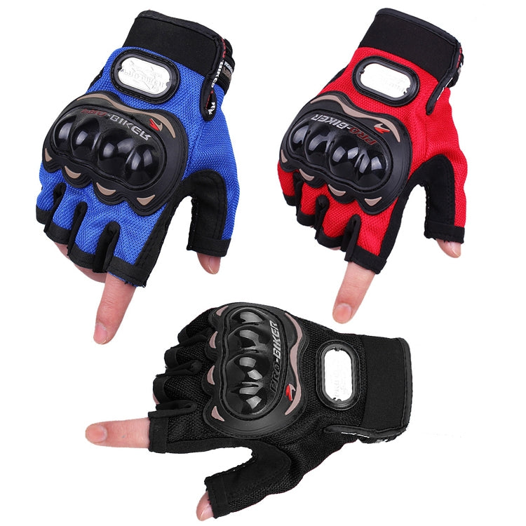PRO-BIKER PRO01C 戶外騎行手套摩托車防摔安全保護半指手套，M, L, XL, XXL