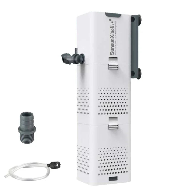 SunsunXiaoli魚缸水泵小型3合1水族循環過濾循環泵，CN插頭，6W 500F，15W 1000F
