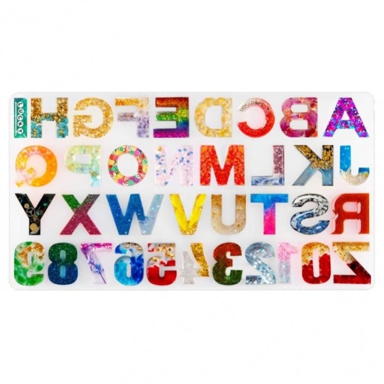 字母數字矽膠鑰匙圈手鍊項鍊吊墜製作模具，60-199，50-460-D