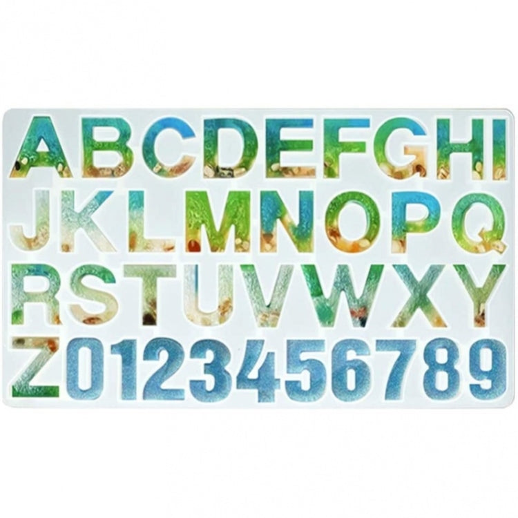 字母數字矽膠鑰匙圈手鍊項鍊吊墜製作模具，60-199，50-460-D