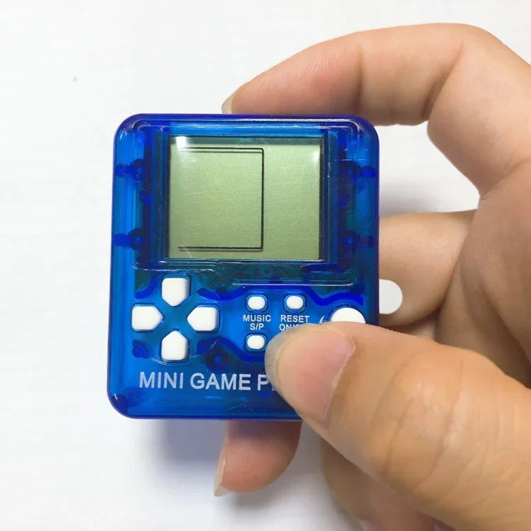 4 件裝手持迷你遊戲機玩具經典磚塊遊戲機帶鑰匙圈，4 件裝迷你遊戲機