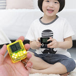 4 件裝手持迷你遊戲機玩具經典磚塊遊戲機帶鑰匙圈，4 件裝迷你遊戲機