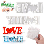 DIY水晶環氧樹脂矽膠字母模具，反字MD3300_LOVE模具，反字MD3301_HOME模具，反字MD3302_Family模具，正字MD3313_LOVE模具，正字MD3314_HOME模具，正字MD3315_FAMILY模具