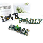 DIY水晶環氧樹脂矽膠字母模具，反字MD3300_LOVE模具，反字MD3301_HOME模具，反字MD3302_Family模具，正字MD3313_LOVE模具，正字MD3314_HOME模具，正字MD3315_FAMILY模具