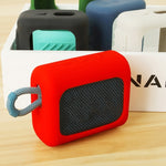JBL GO3 藍牙喇叭矽膠保護套附掛鉤，紅色、黑色、銀灰色、橘色、深藍色、薄荷綠、軍綠色