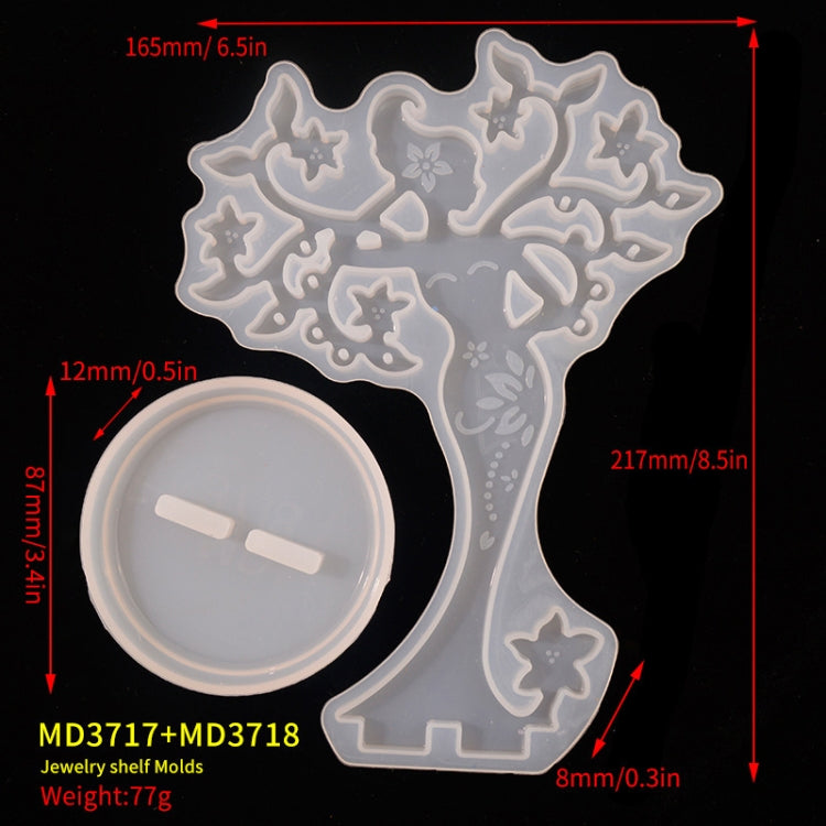 珠寶收納架模具 DIY 飾品環氧樹脂模具, MD3717+MD3718