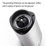 家用不鏽鋼手搖咖啡機研磨器，透明款，不鏽鋼款