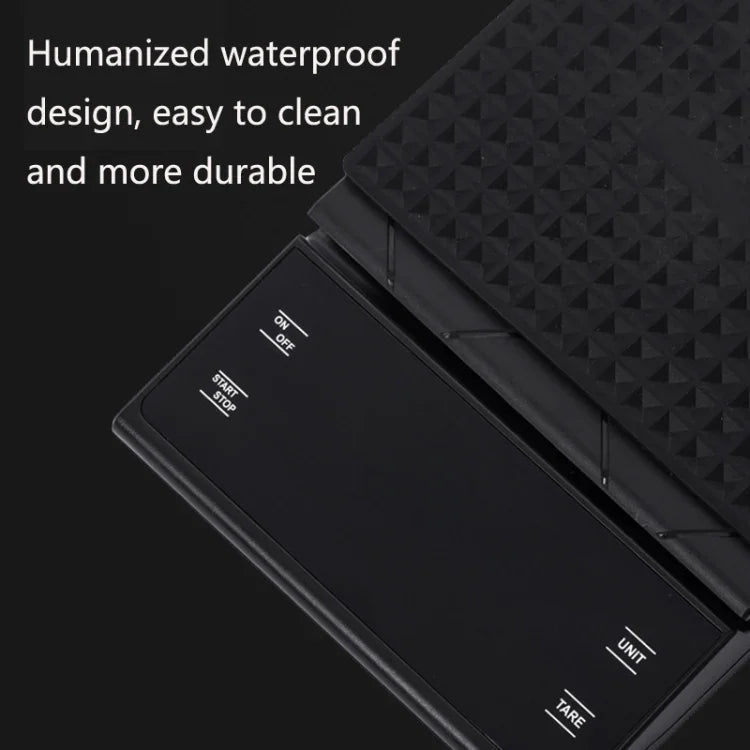 家用廚房秤 手工咖啡電子秤 帶計時器，3kg / 0.3g