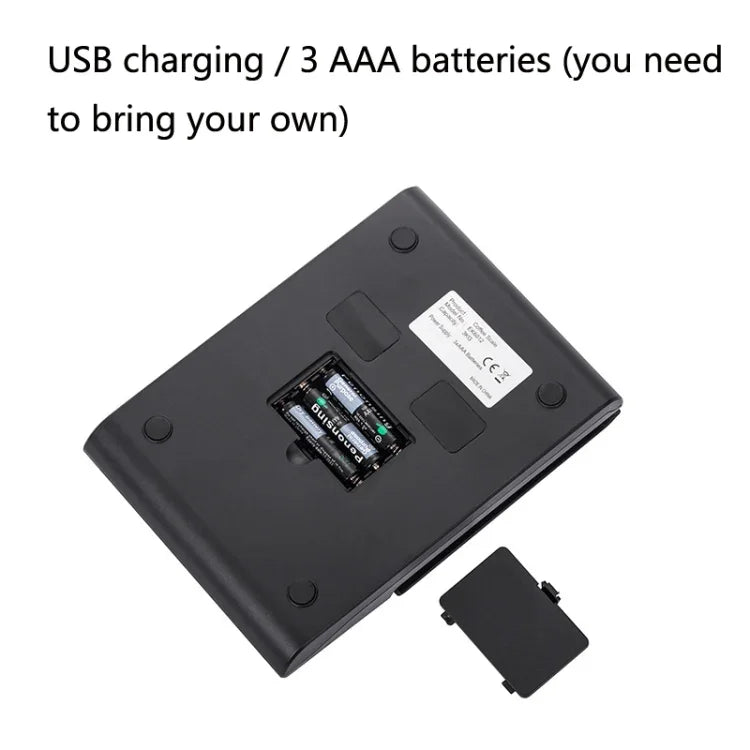 家用廚房秤 手工咖啡電子秤 帶計時器，3kg / 0.3g