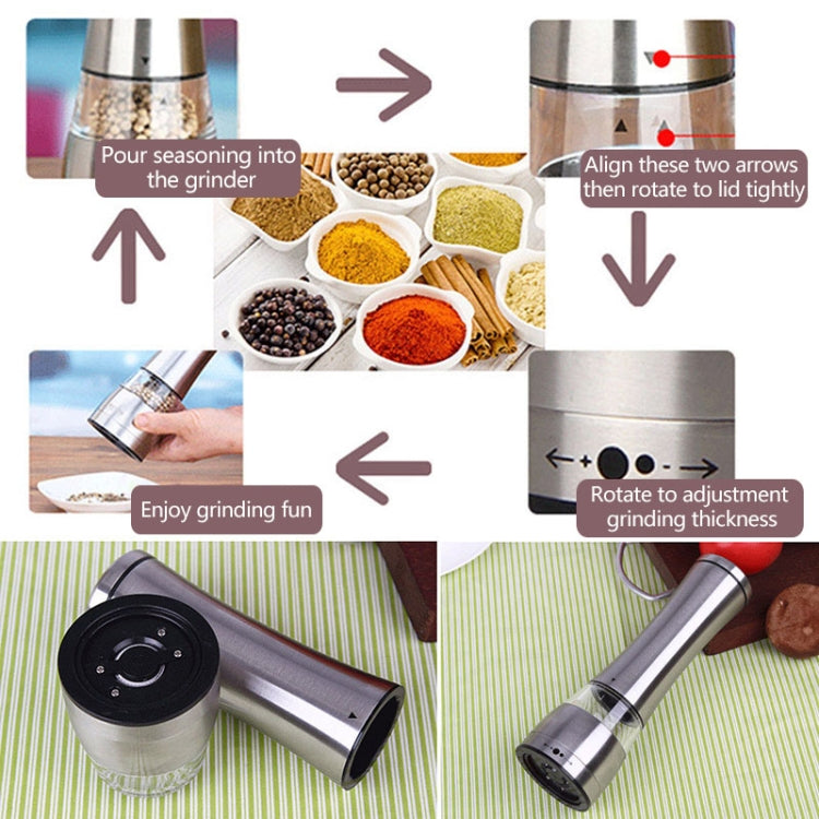 JE0318 不鏽鋼手動多功能胡椒研磨器 廚房烹飪工具，JE0318