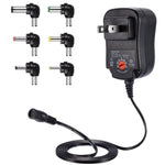C5 3-12V 12W 可調電壓穩壓開關電源供應器 電源適配器 多功能充電器 含 DC 接頭，美規插頭，英規插頭，歐規插頭
