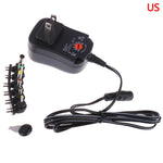 C5 3-12V 12W 可調電壓穩壓開關電源供應器 電源適配器 多功能充電器 含 DC 接頭，美規插頭，英規插頭，歐規插頭