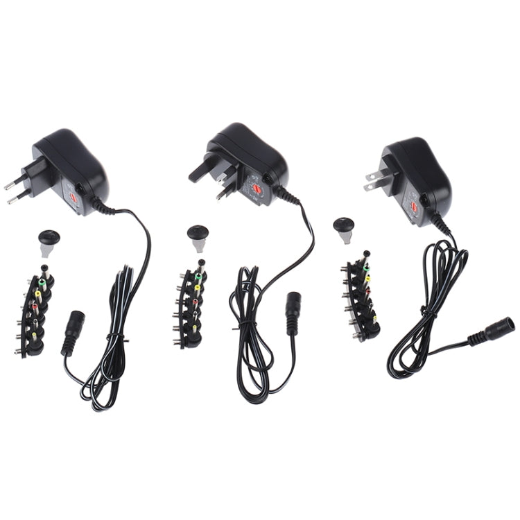 C5 3-12V 12W 可調電壓穩壓開關電源供應器 電源適配器 多功能充電器 含 DC 接頭，美規插頭，英規插頭，歐規插頭