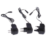 C5 3-12V 12W 可調電壓穩壓開關電源供應器 電源適配器 多功能充電器 含 DC 接頭，美規插頭，英規插頭，歐規插頭