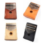 17 音調拇指鋼琴 Kalimba 初學者入門指鋼琴，棕色，棕色套裝，黃色，黃色套裝，木質，木質套裝，黑色，黑色套裝
