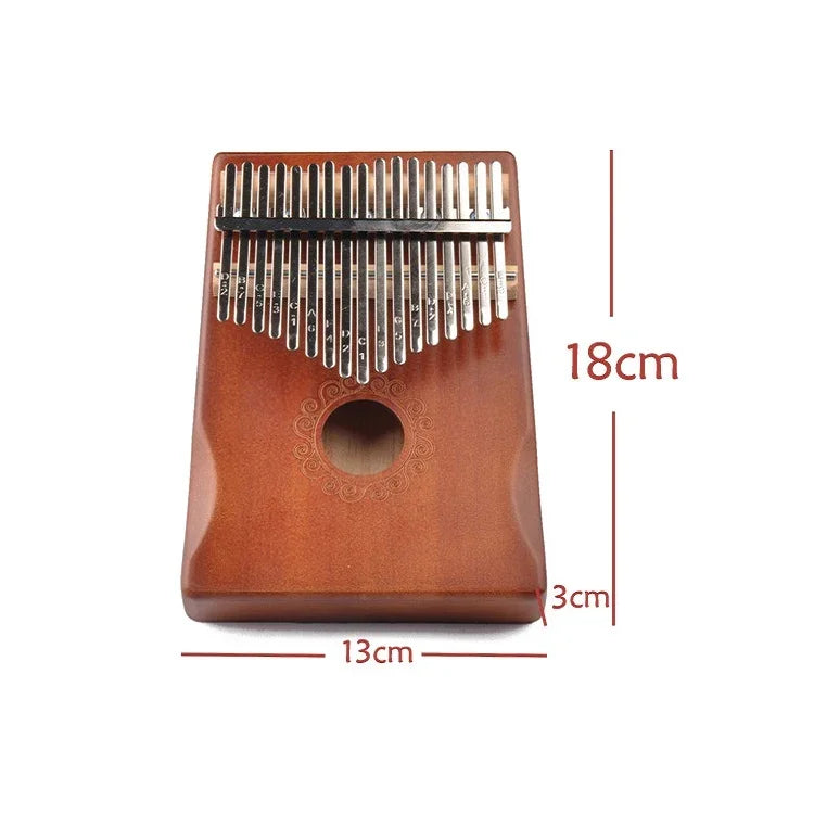 17 音調拇指鋼琴 Kalimba 初學者入門指鋼琴，棕色，棕色套裝，黃色，黃色套裝，木質，木質套裝，黑色，黑色套裝