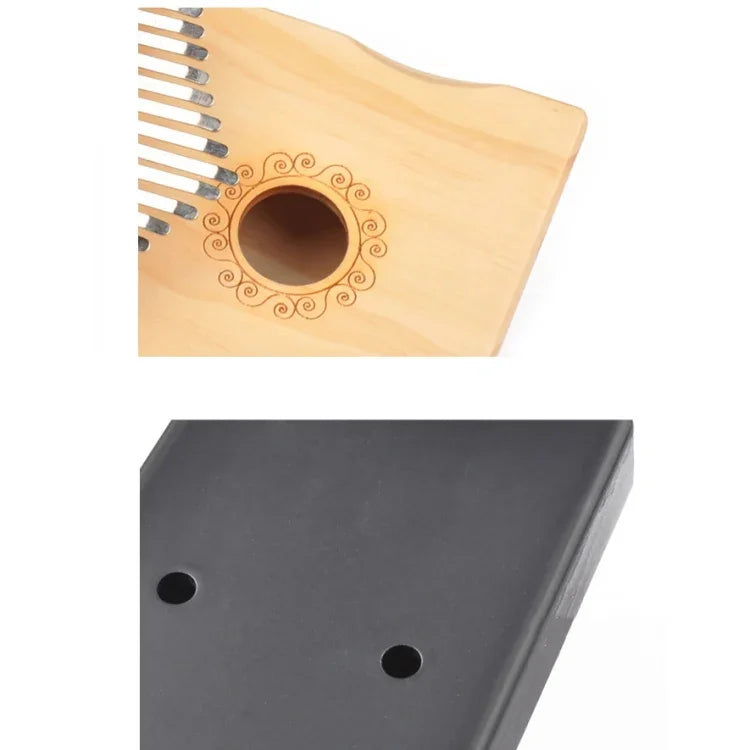 17 音調拇指鋼琴 Kalimba 初學者入門指鋼琴，棕色，棕色套裝，黃色，黃色套裝，木質，木質套裝，黑色，黑色套裝