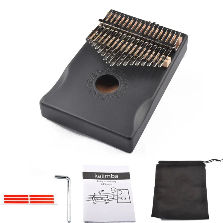 17 音調拇指鋼琴 Kalimba 初學者入門指鋼琴，棕色，棕色套裝，黃色，黃色套裝，木質，木質套裝，黑色，黑色套裝