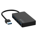 KYTC47 4埠 USB 轉接線 高速 USB 擴充座 多介面 HUB 轉換器，黑色 USB 3.0，黑色 Type-C