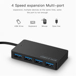 KYTC47 4埠 USB 轉接線 高速 USB 擴充座 多介面 HUB 轉換器，黑色 USB 3.0，黑色 Type-C