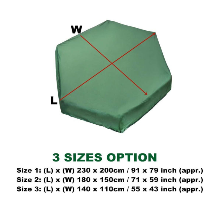 210D 牛津布六角形掩體罩 防紫外線防塵防水玩具罩，230x200cm，180x150cm，140x110cm