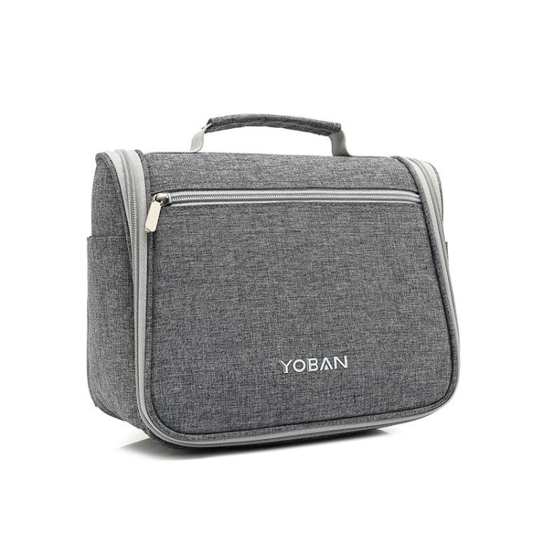 YOBAN 旅行戶外多功能大容量洗漱收納包掛式防水化妝包，灰色，玫瑰紅，海水藍