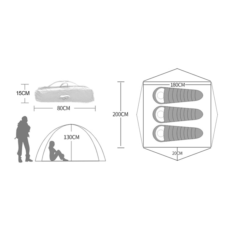 Desert&Fox 戶外旅行露營帳篷海灘自動輕鬆搭建帳篷，適用 3-4 人，軍綠色、天空藍、水果綠