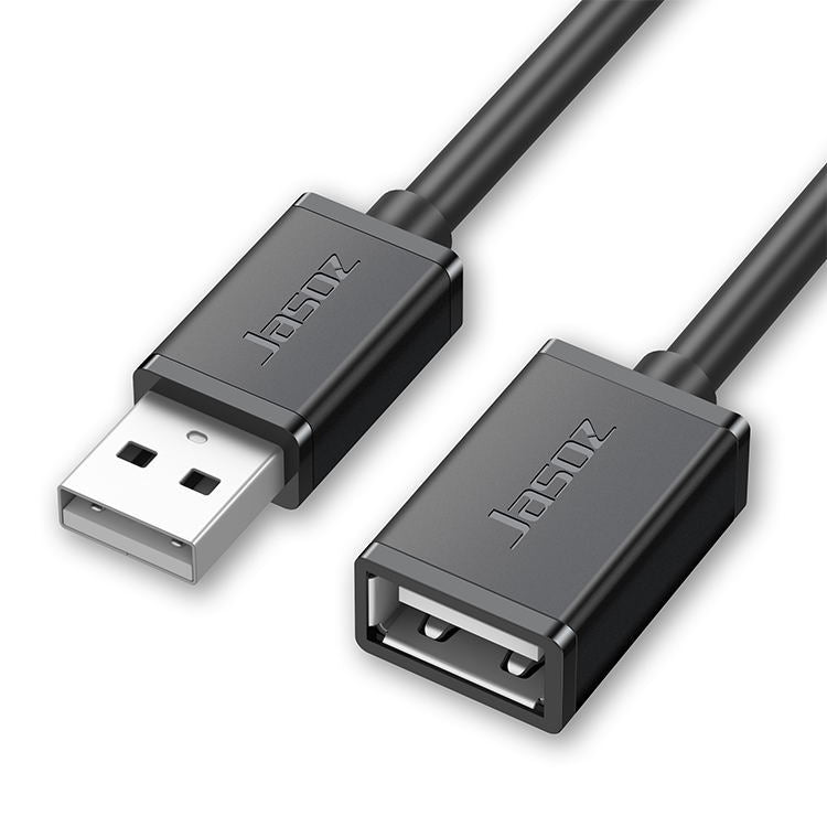 Jasoz USB 公對母無氧銅芯延長數據線，顏色：黑色 0.5m、黑色 1m、黑色 1.5m、黑色 2m、黑色 3m、黑色 5m、深藍色 0.5m、深藍色 1m、深藍色 1.5m、深藍色 2m、深藍色 3m、深藍色 5m、黑色 8m
