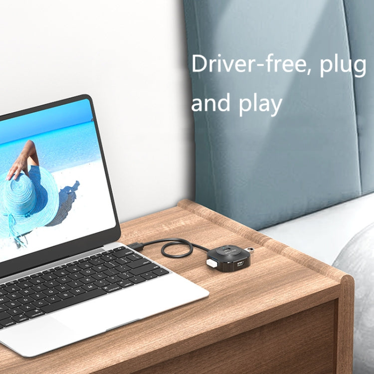 Jasoz 高速 USB2.0 4埠 HUB 1轉4 擴充 HUB，黑色 0.3m、黑色 0.5m、黑色 1.2m、白色 0.3m、白色 0.5m、白色 1.2m