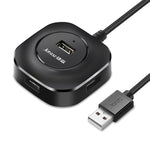 Jasoz 高速 USB2.0 4埠 HUB 1轉4 擴充 HUB，黑色 0.3m、黑色 0.5m、黑色 1.2m、白色 0.3m、白色 0.5m、白色 1.2m