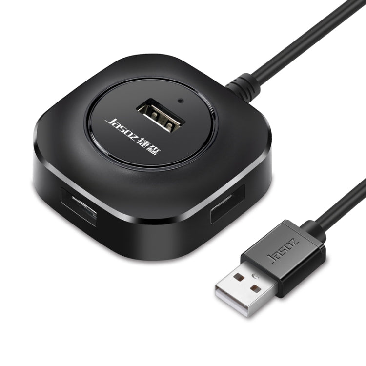 Jasoz 高速 USB2.0 4埠 HUB 1轉4 擴充 HUB，黑色 0.3m、黑色 0.5m、黑色 1.2m、白色 0.3m、白色 0.5m、白色 1.2m