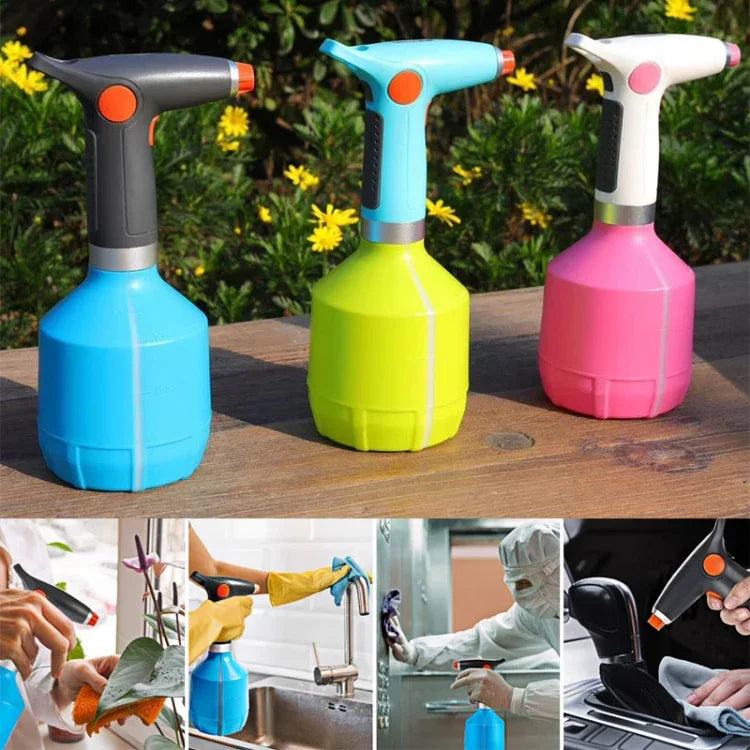 USB 電動消毒噴霧器家用澆水壺瓶自動酒精噴霧器
