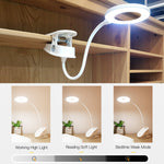 YAGE YG-8102 2W 18 顆 LED 觸控開關三檔調光夾式桌燈 護眼 LED 燈