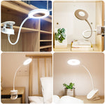 YAGE YG-8102 2W 18 顆 LED 觸控開關三檔調光夾式桌燈 護眼 LED 燈