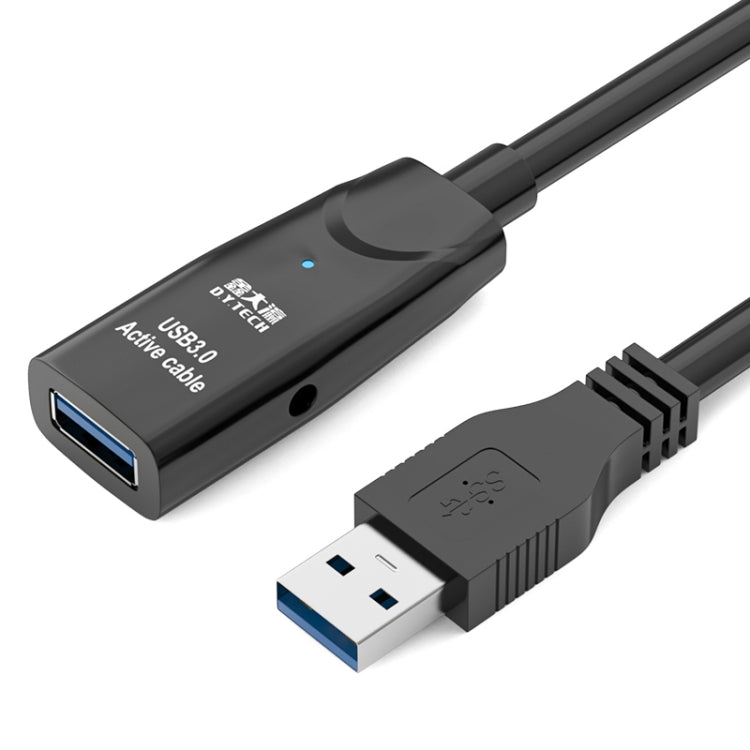 D.Y.TECH USB 3.0 公對母延長線 雙層屏蔽晶片數據線，長度：10m、15m