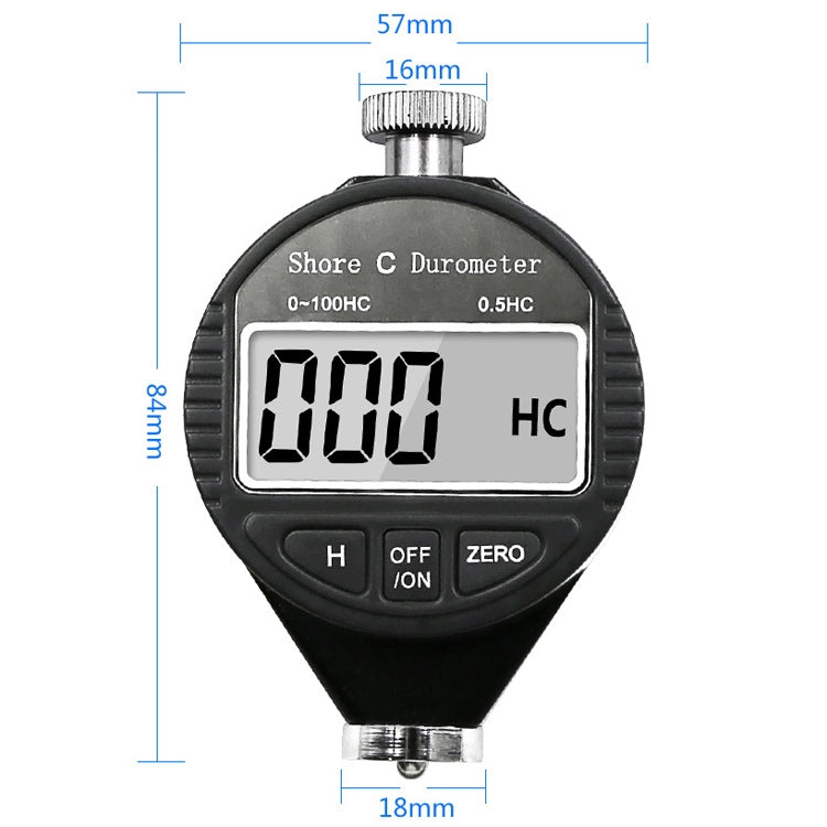 電子數字顯示硬度計 塑膠橡膠矽膠輪胎硬度計，0-100HA A，0-100HC C，0-100HD D