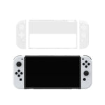 DOBE 遊戲手柄透明水晶 TPU 保護套，適用於 Switch OLED 主機，TNS-1133C
