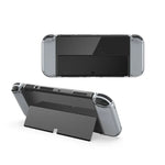 DOBE 遊戲手柄透明水晶 TPU 保護套，適用於 Switch OLED 主機，TNS-1133C
