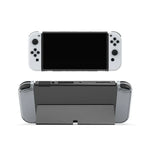 DOBE 遊戲手柄透明水晶 TPU 保護套，適用於 Switch OLED 主機，TNS-1133C