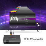 RF 轉 AV 轉換器電視頻道選擇器頻道擴展器，支援全標準