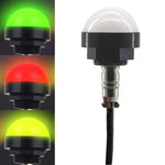 24V 安全三色警示燈報警 LED 半球形防水指示燈，款式 1，款式 2