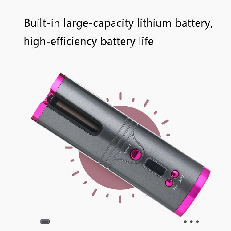 便攜USB充電無線捲髮器懶人自動捲髮棒，專利灰色，專利金色，專利綠色，專利粉色，專利白色