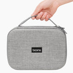 Baona BN-F011 筆記型電腦電源線數位收納保護盒，灰色，黑色，加大灰色，加大黑色