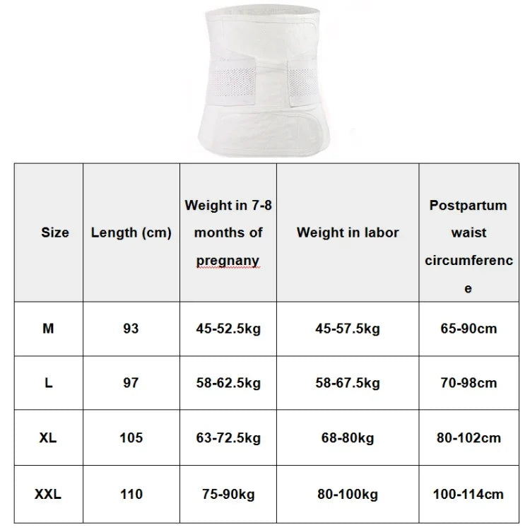 棉紗產後腹帶 剖腹產正常分娩腰帶 約束帶, M, L, XL, XXL