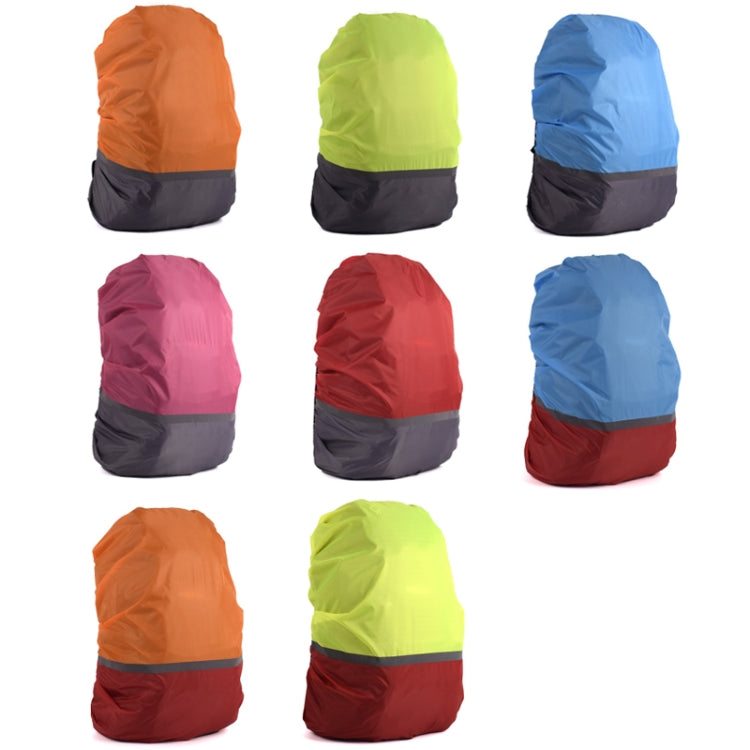 2件戶外登山配色夜光背包雨罩, S 18-30L, M 30-40L, L 45-55L, XL 58-70L